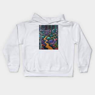 Path Through Candy Forest Kids Hoodie